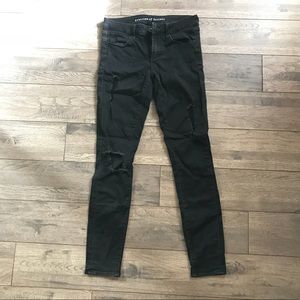 Articles of Society black distressed jeans